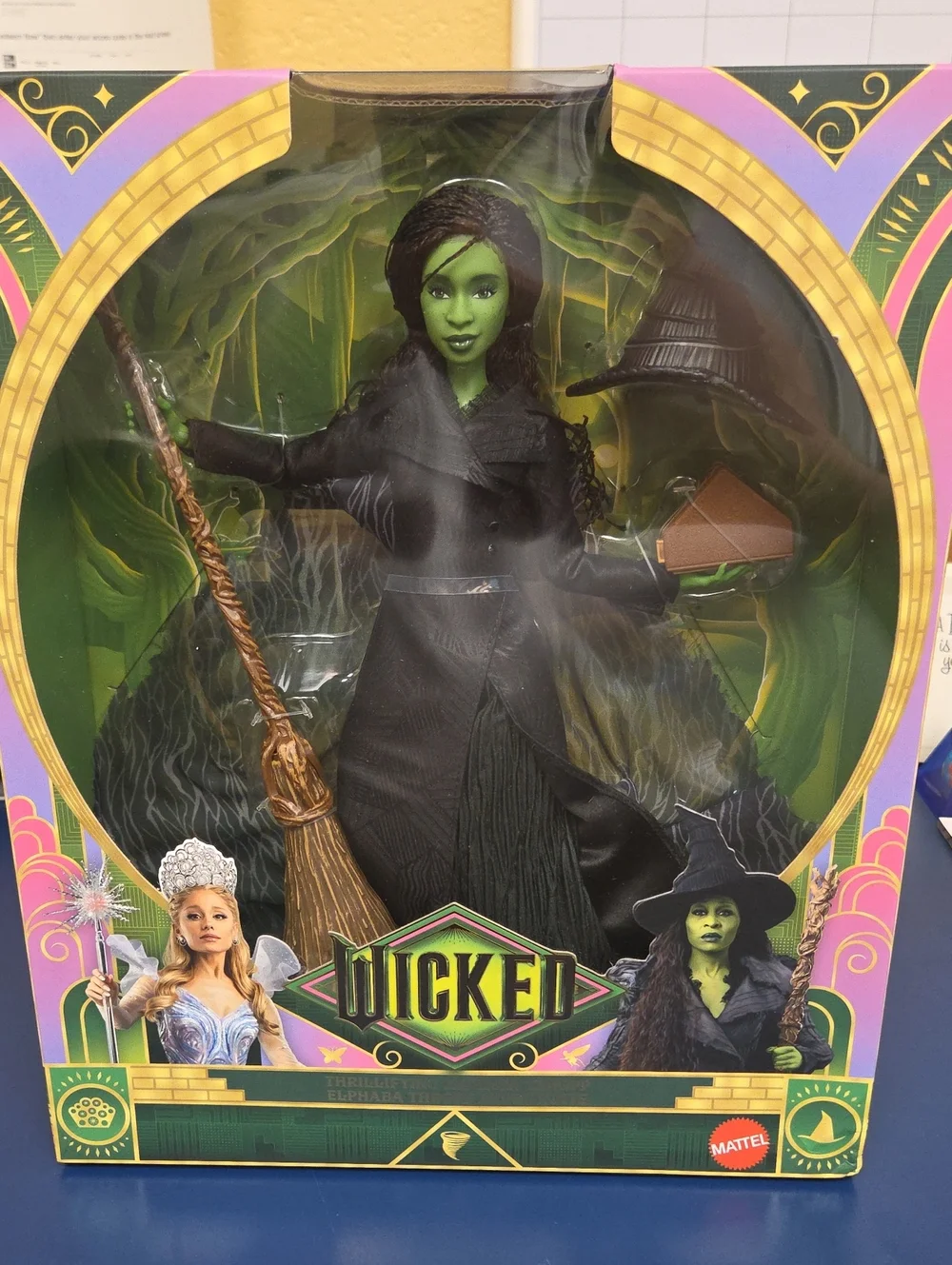 Mattel Wicked Elphaba Green and Black Witch Doll